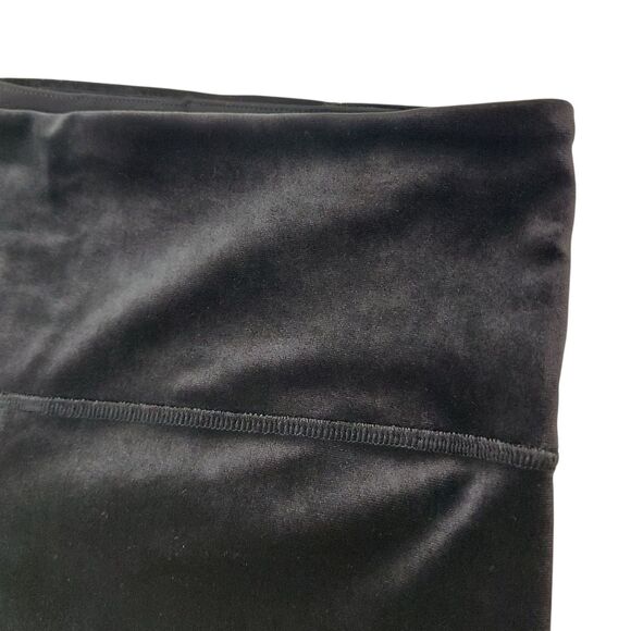 Athleta Elation Velvet Tight Womens Small Black Stretch Comfort Athleisure Gym - Picture 5 of 12